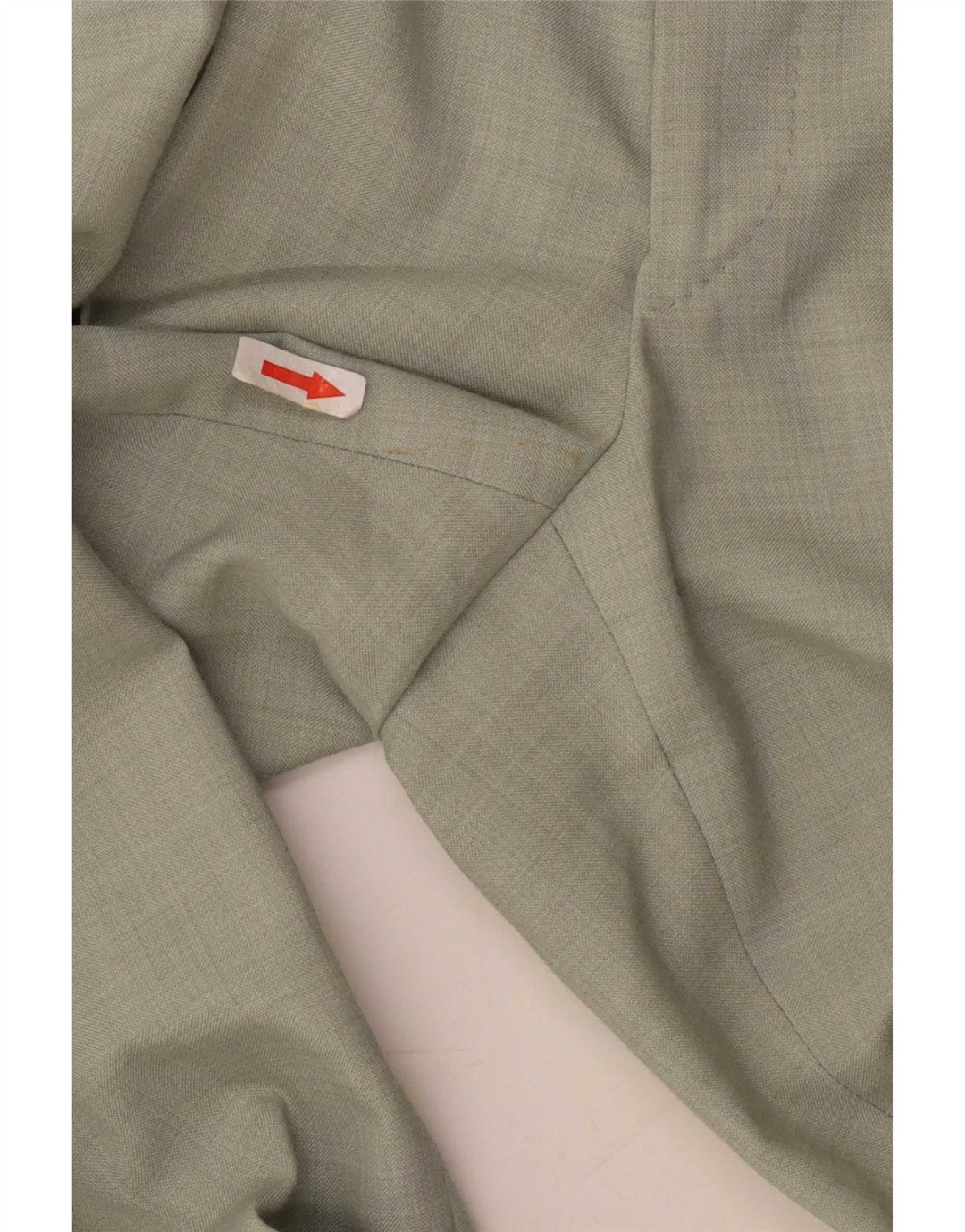 Pantaloni da abito vintage da uomo con pegging W30 L27 Verde