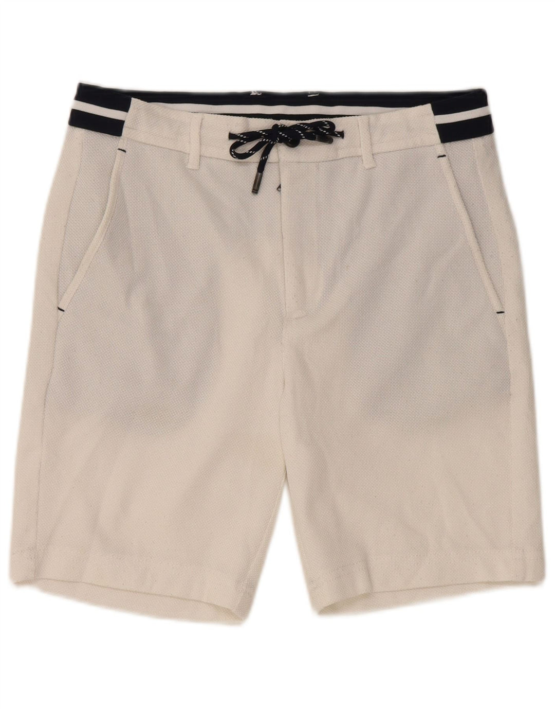 Pantaloncini da bagno da uomo Zara piccoli in poliestere color block bianco