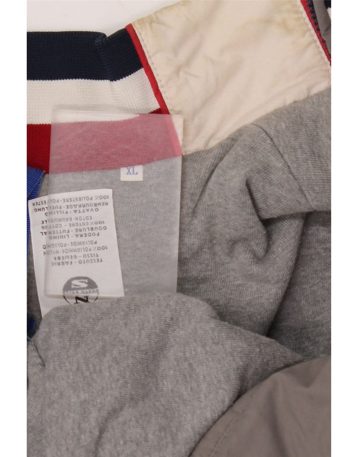 NORTH SAILS Giubbotto bomber grafico da uomo UK 42 XL Poliammide color block grigio