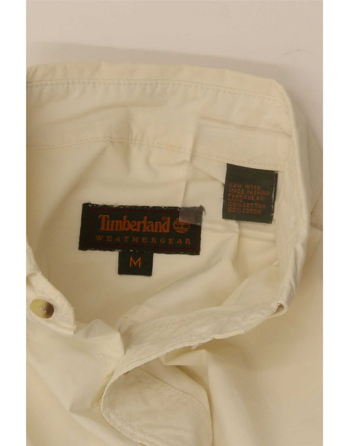 Camicia da uomo Timberland in cotone beige medio