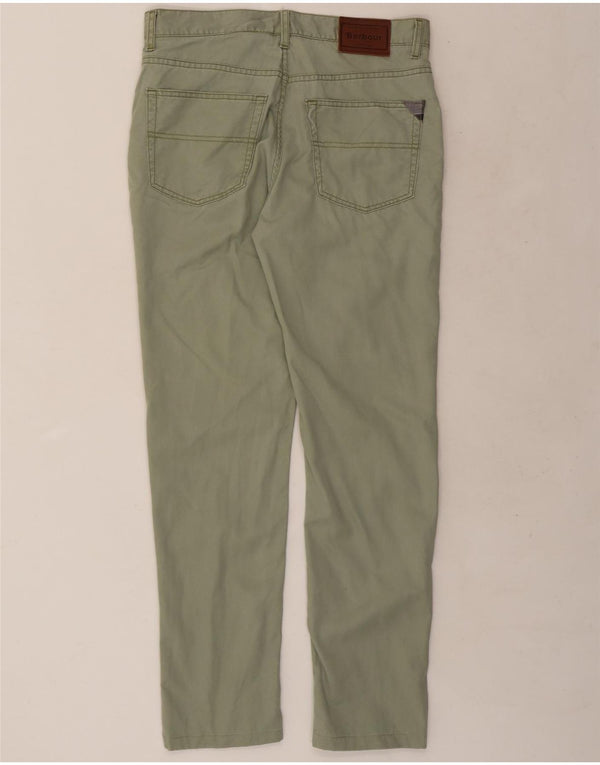 Pantaloni casual slim da uomo Barbour W34 L31 verdi