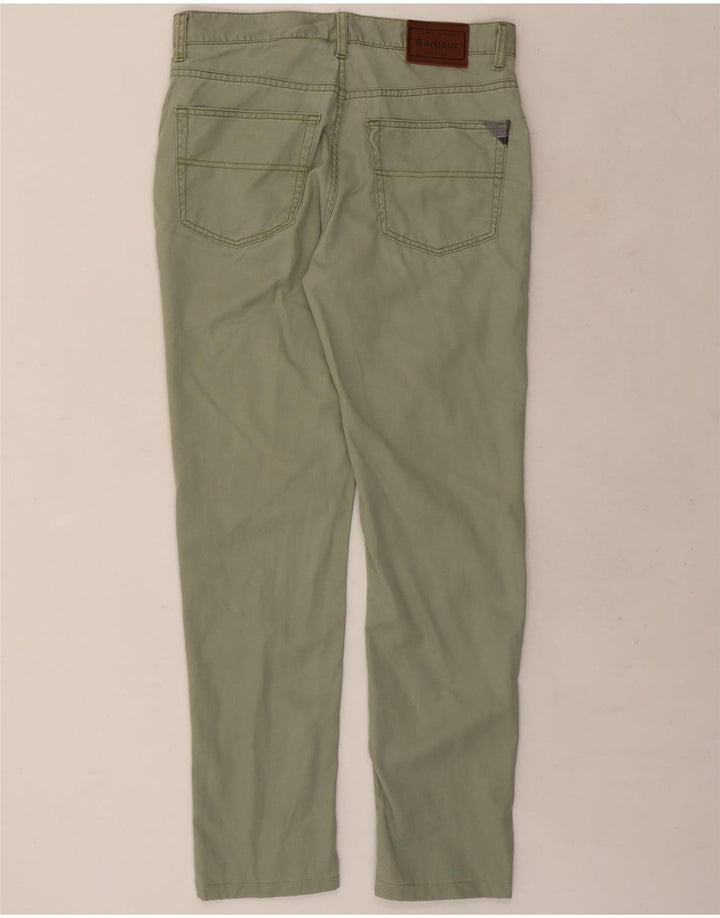 Pantaloni casual slim da uomo Barbour W34 L31 verdi