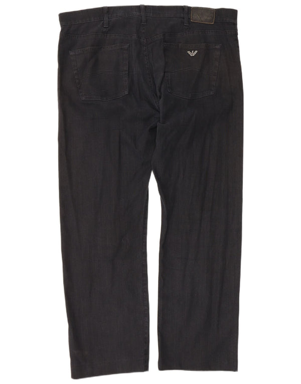 Pantaloni casual dritti da uomo Armani W42 L30 neri