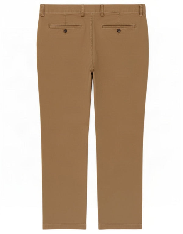 Pantaloni chino vestibilità regolare da uomo Marks & Spencer W42 L29 cotone beige
