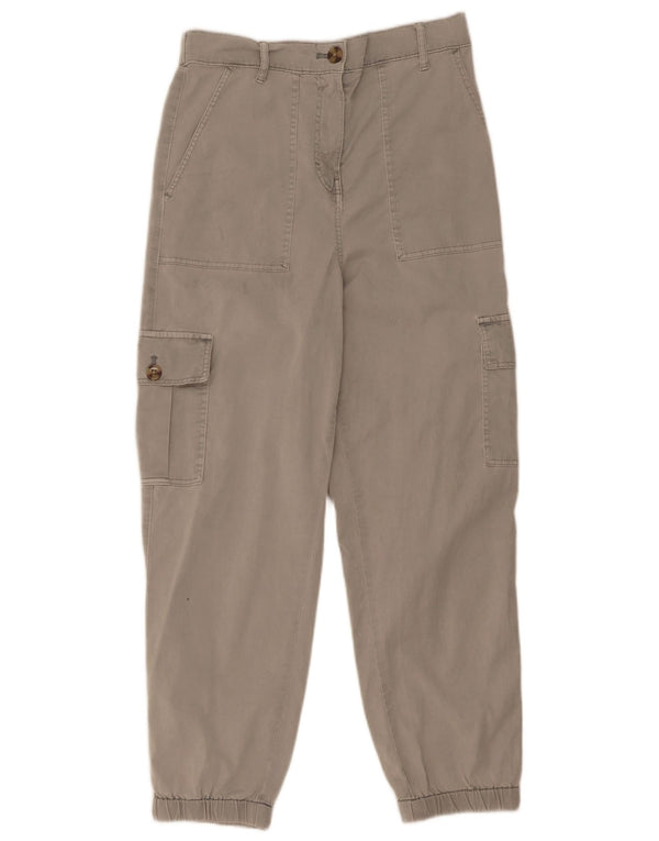Pantaloni cargo da jogging da donna Marks & Spencer UK 8 piccoli W26 L25 grigi