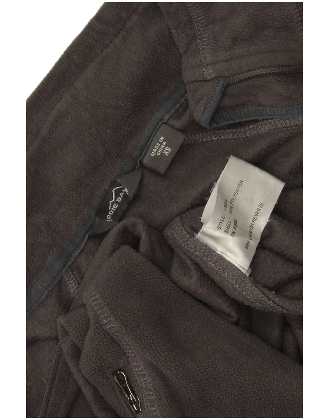 Giacca in pile da donna Eddie Bauer UK 6 XS poliestere nero