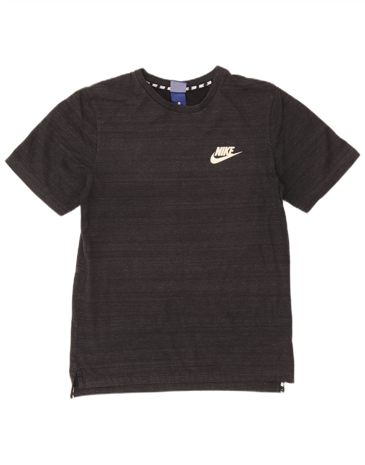 T-shirt da uomo Nike Top piccola in cotone gessato grigio