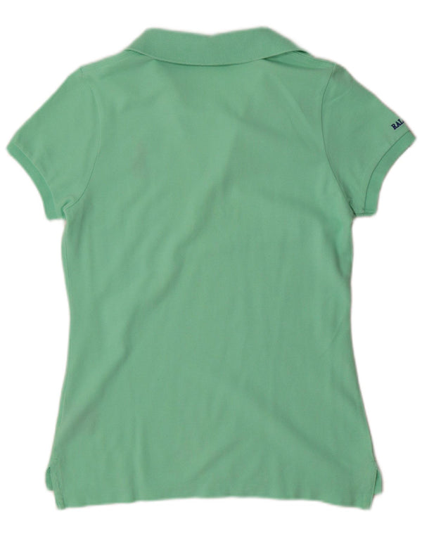 Polo da donna Ralph Lauren UK 10 piccola in cotone verde