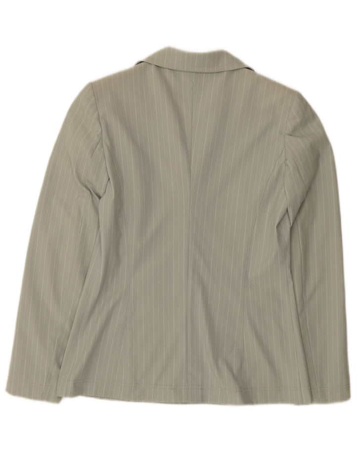 Giacca blazer da donna Marella UK 12 Poliammide a righe verde medio