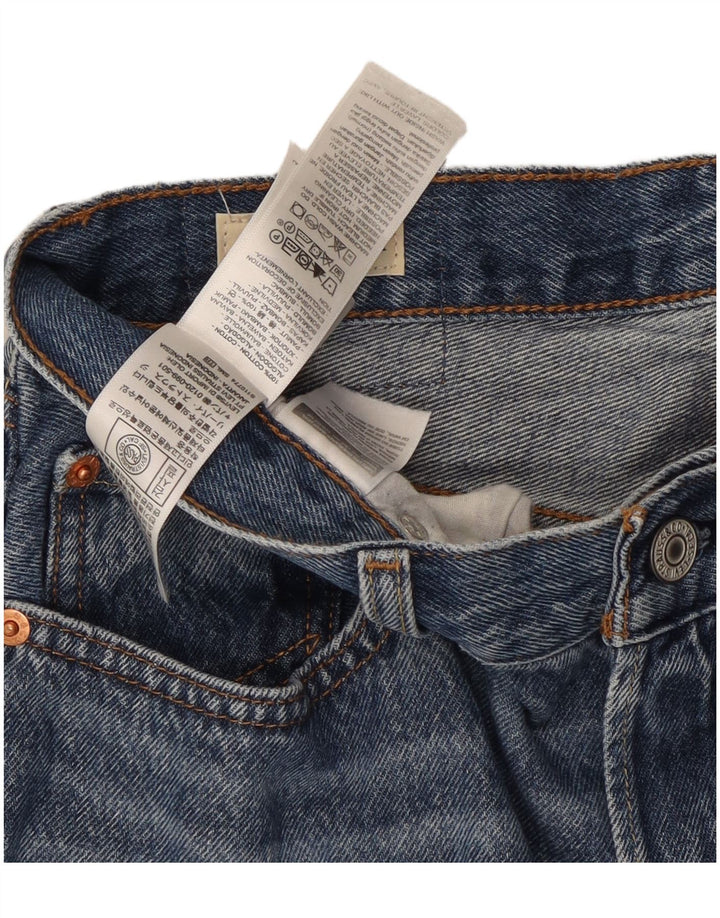 Jeans dritti da donna Levi's W27 L30 cotone blu anni '90