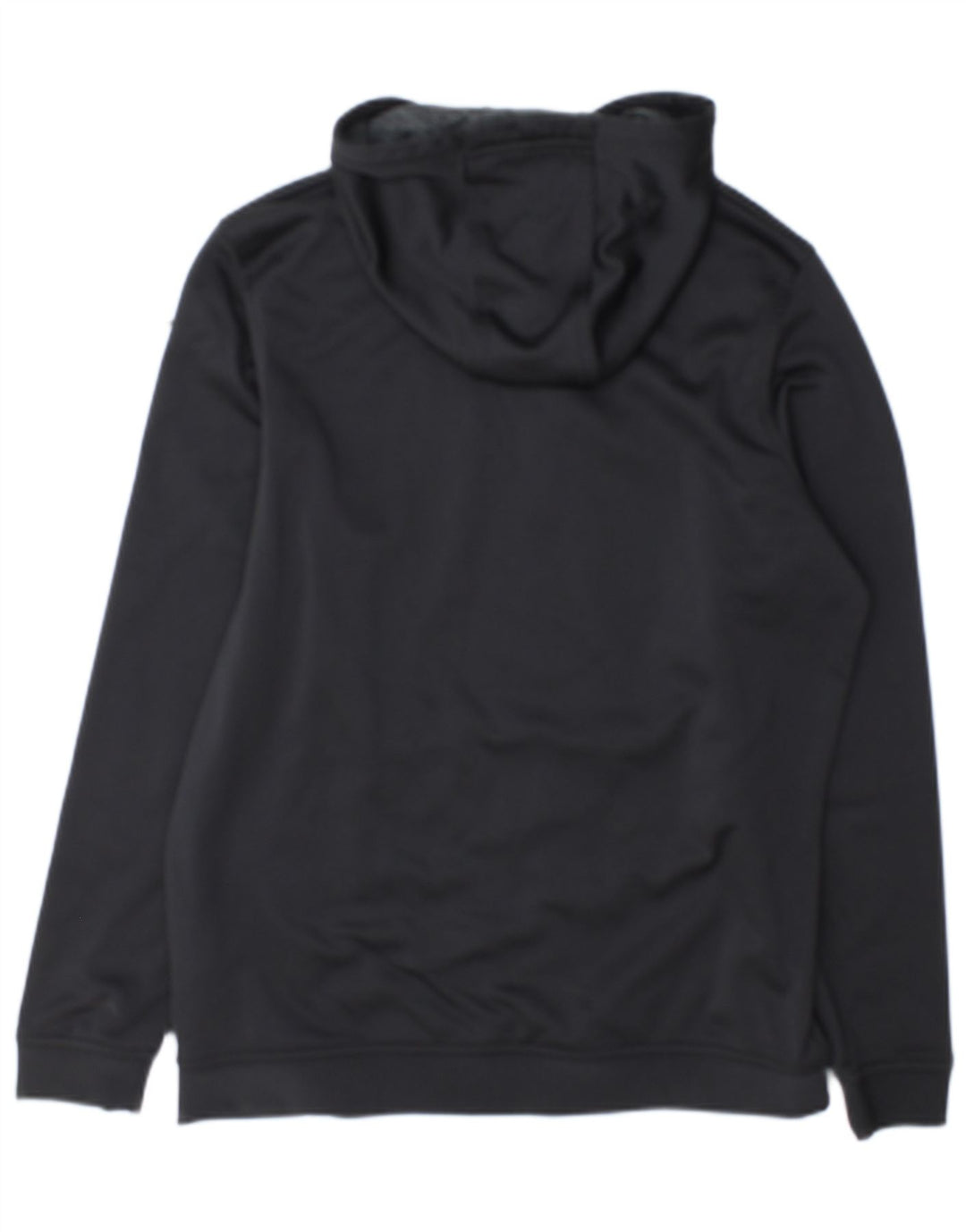 Felpa con cappuccio grafica Under Armour da uomo Cold Gear, poliestere medio nero