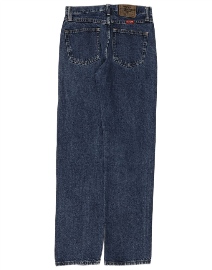 Jeans dritti da uomo Wrangler vestibilità regolare W29 L32 cotone blu