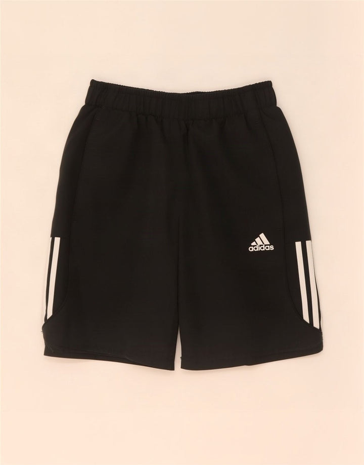 Pantaloncini sportivi Adidas Climalite da uomo piccoli in poliestere nero