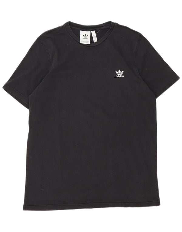 T-shirt Adidas da uomo Top Large in cotone nero