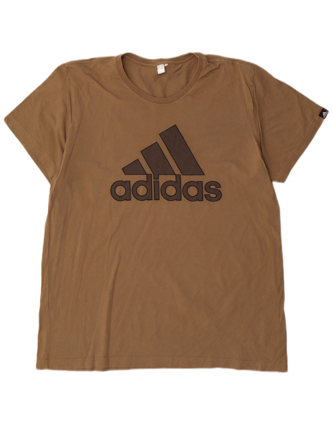 T-shirt grafica da uomo Adidas grande marrone