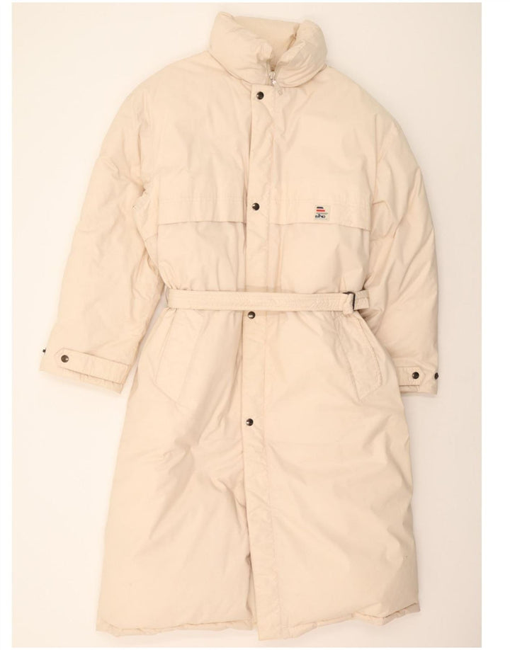 ELHO Mens Padded Coat UK 38 Medium Beige Polyester Vintage Elho and Second-Hand Elho from Messina Hembry 