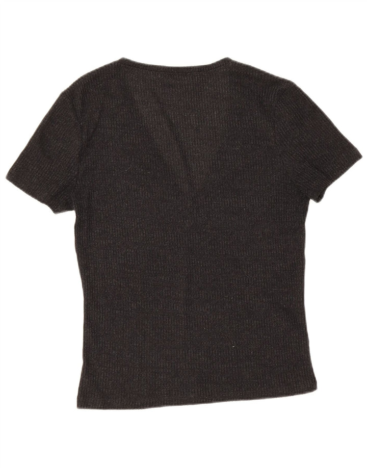 T-shirt Zara da donna Top UK 14 grande nera