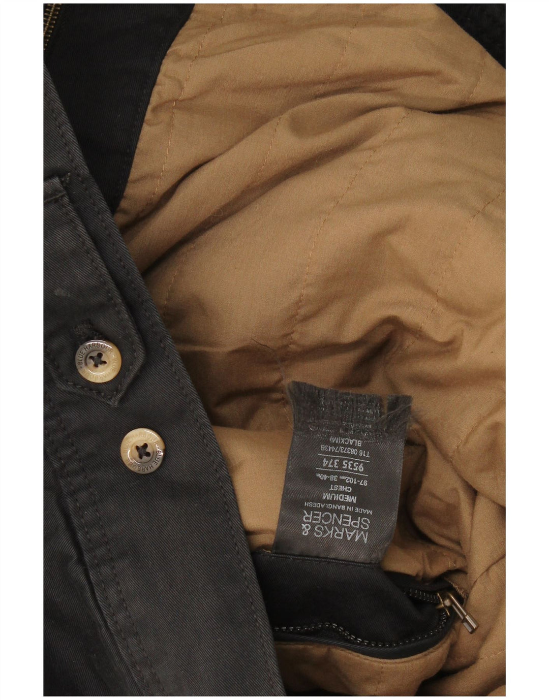 Giubbotto bomber da uomo Marks & Spencer UK 38 medio nero