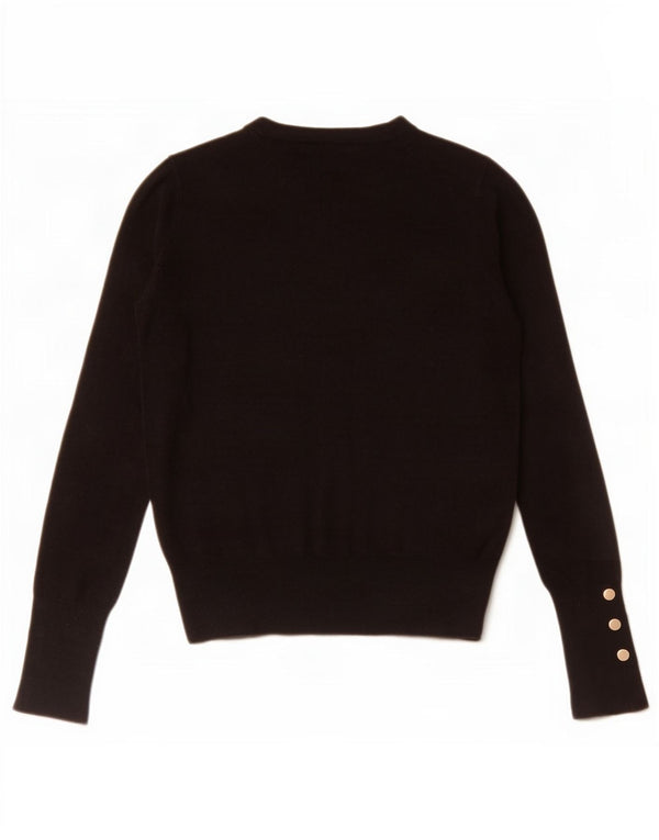 Maglione corto girocollo da donna Zara UK 10 piccolo nero