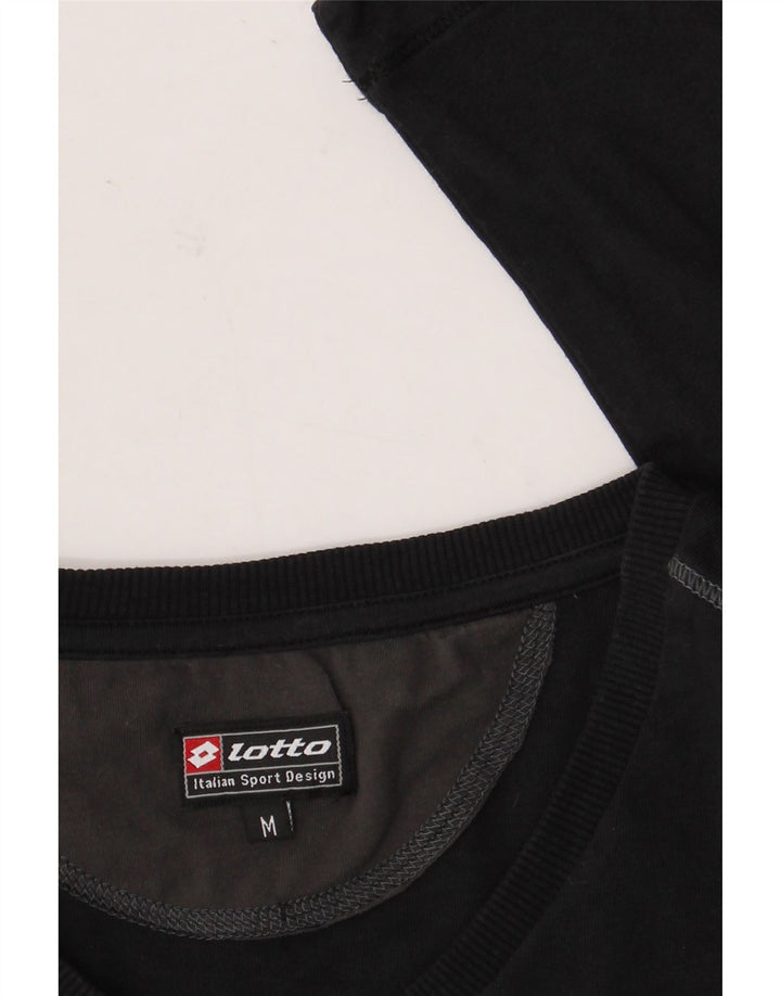 Top da donna Lotto manica lunga UK 12 medio nero