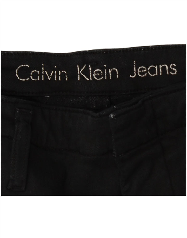 Pantaloni cargo slim da donna Calvin Klein W31 L27 cotone nero
