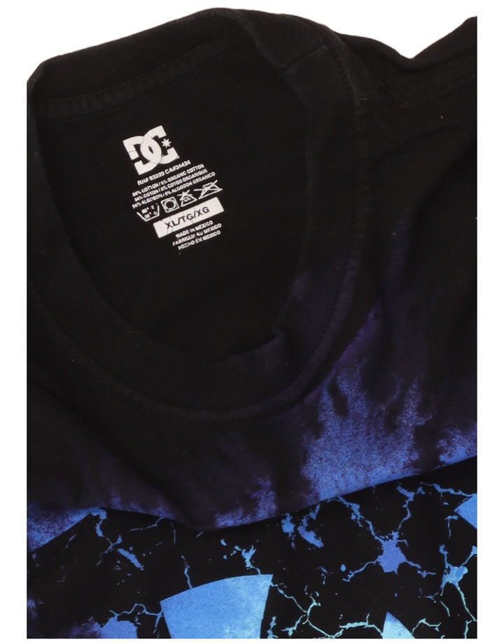T-shirt grafica da uomo DC Top XL in cotone nero
