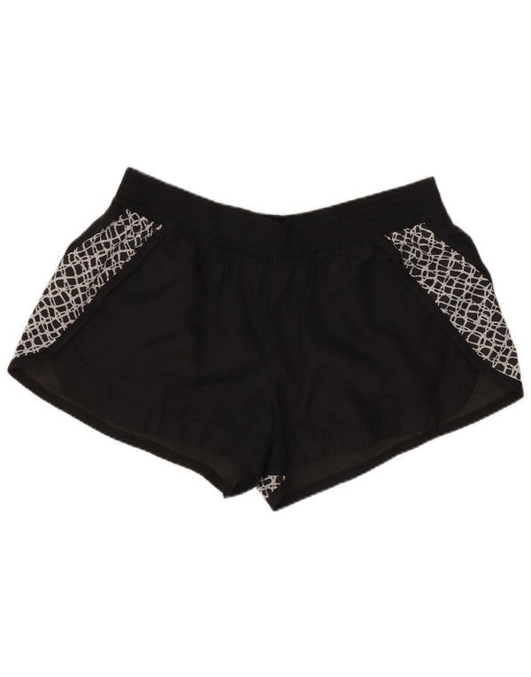 Pantaloncini sportivi da donna NIKE UK 14 Large Nero Poliestere geometrico