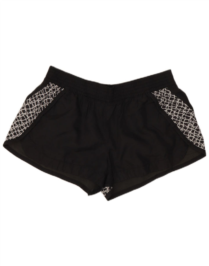 Pantaloncini sportivi da donna NIKE UK 14 Large Nero Poliestere geometrico