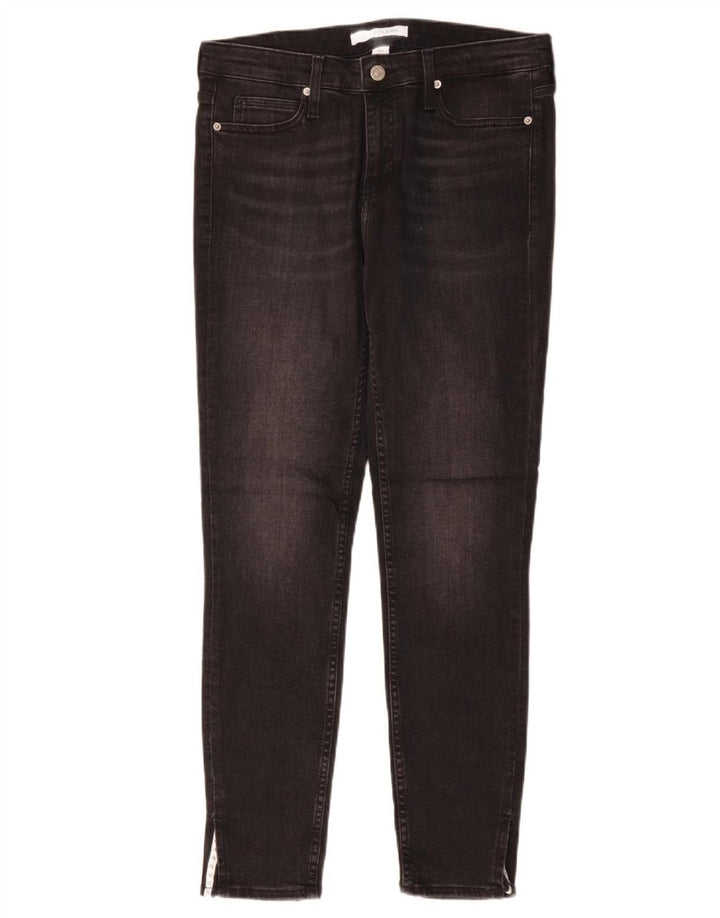 CALVIN KLEIN Jeans skinny da donna W29 L28 cotone nero