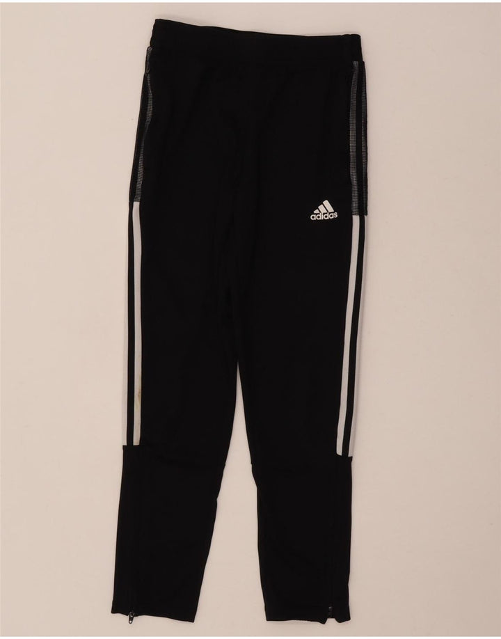 Pantaloni della tuta da ragazzo Adidas 11-12 anni in poliestere nero