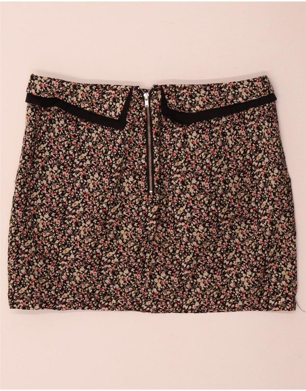 TOPSHOP Minigonna da donna UK 10 piccola W30 cotone floreale multicolore