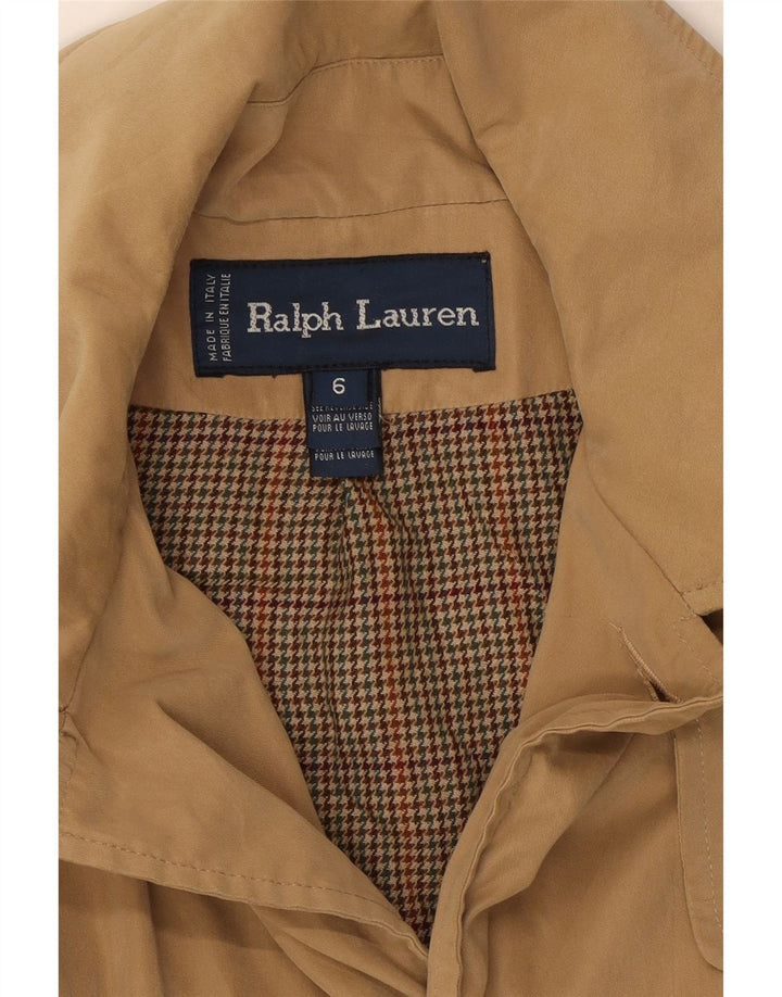Cappotto ampio da donna Ralph Lauren US 6 lana beige medio