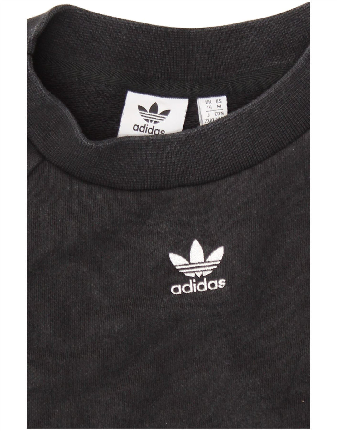 Felpa da donna Adidas Jumper UK 14 Medium Black Cotton
