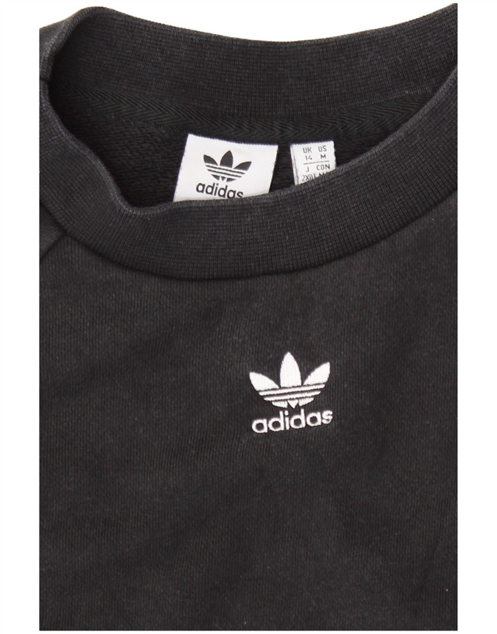 Felpa da donna Adidas Jumper UK 14 Medium Black Cotton