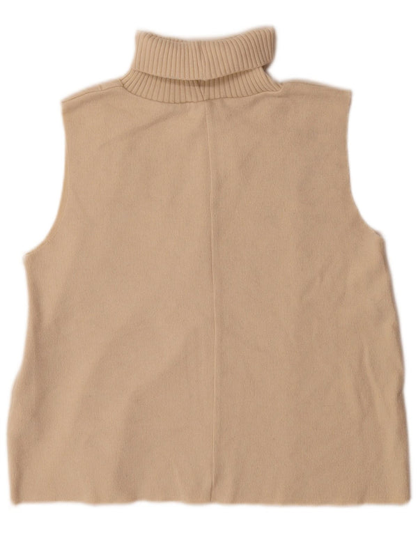 Canotta canotta da donna Zara UK 10 piccola in poliestere beige
