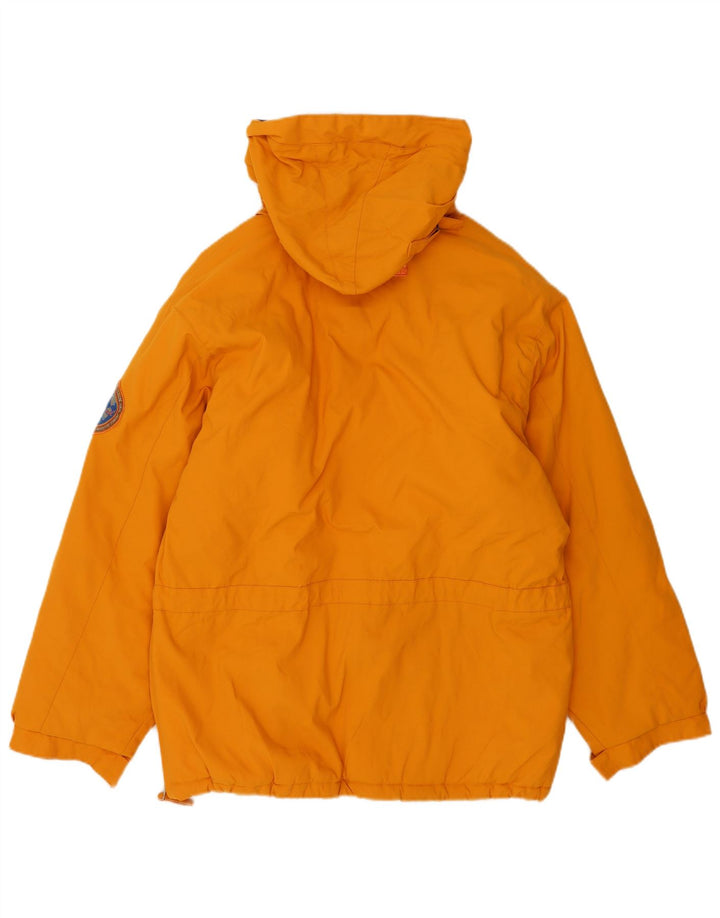 Giacca da sci anorak da uomo con cappuccio Overland UK 38 poliestere arancione medio