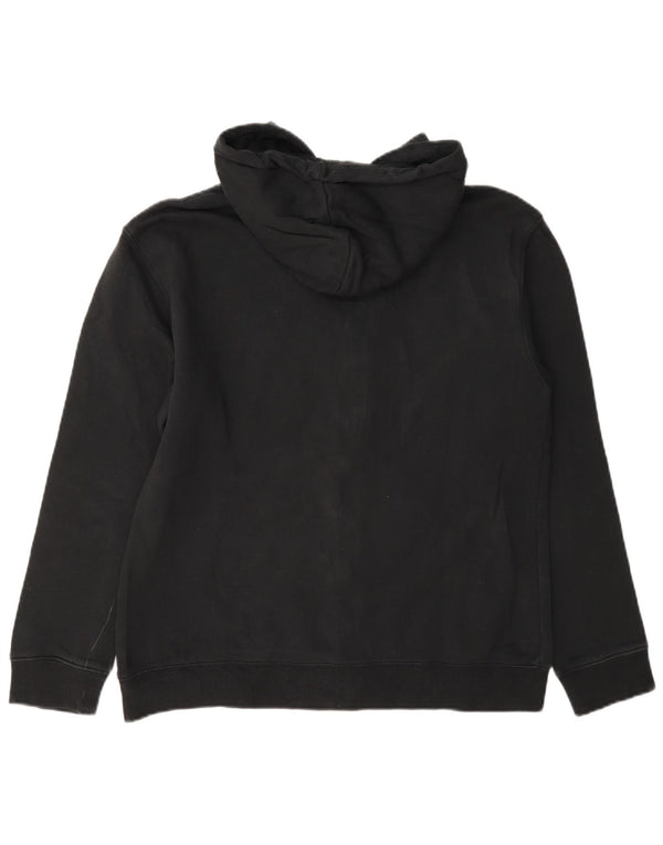Adidas Womens Graphic Zip Hoodie Sweater UK 12/14 Medium Black Cotton