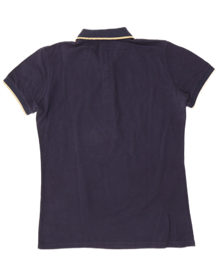 Polo da uomo Roberto Cavalli piccola in cotone blu navy