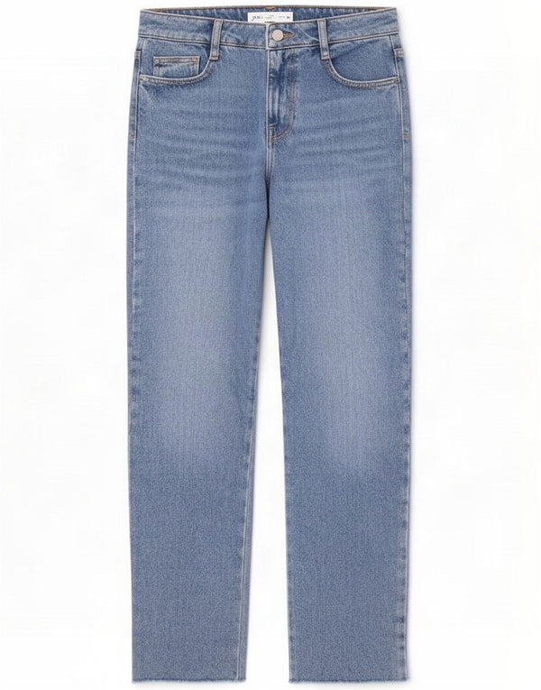 Zara Jeans dritti da donna EU 36 XS W26 L28 Blu Cotone