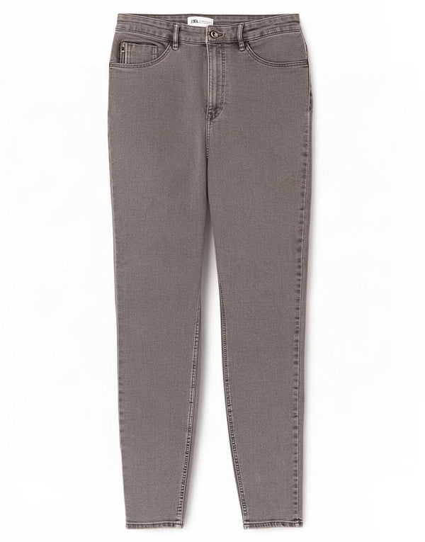 Jeans skinny da donna Zara EU 42 Large W32 L27 Cotone grigio