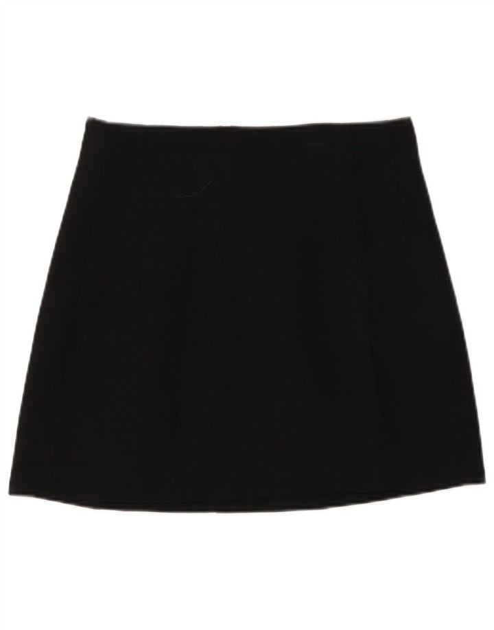 Minigonna Zara da donna piccola W26 poliestere nera