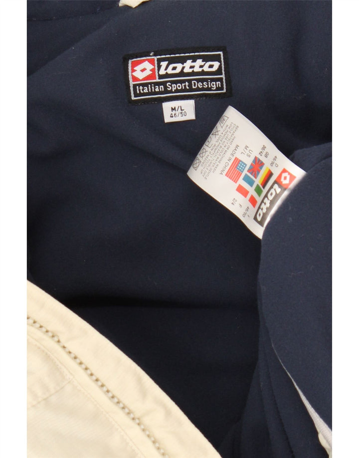 Giacca imbottita da uomo Lotto UK 36/42 Nylon bianco sporco medio