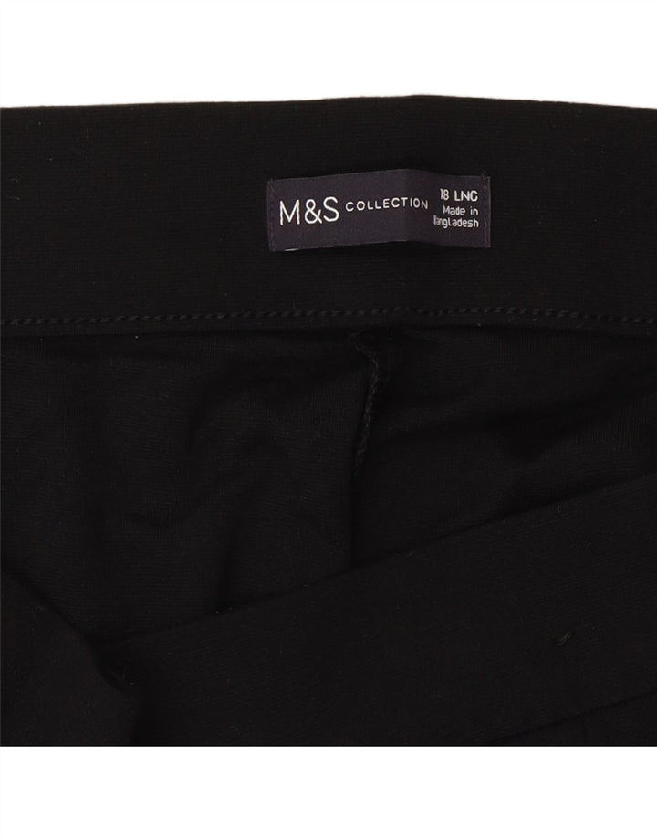 Pantaloni da tuta da donna Marks & Spencer UK 18 XL viscosa nera