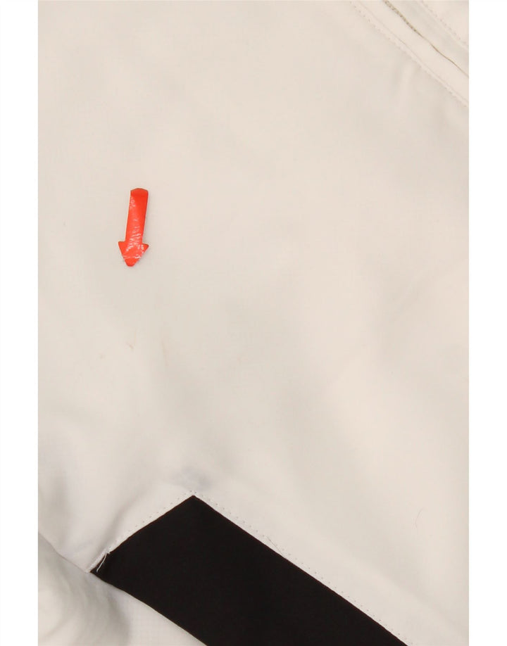 Giacca da tuta da uomo Adidas UK 42/44 Large Poliestere color block bianco