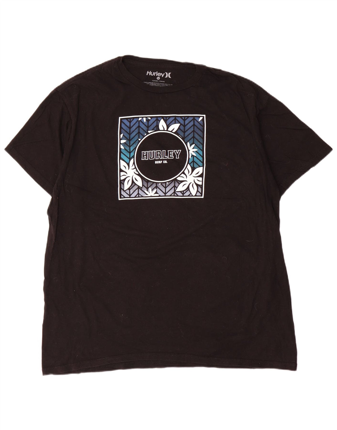 T-shirt grafica da uomo Hurley Top XL Nera