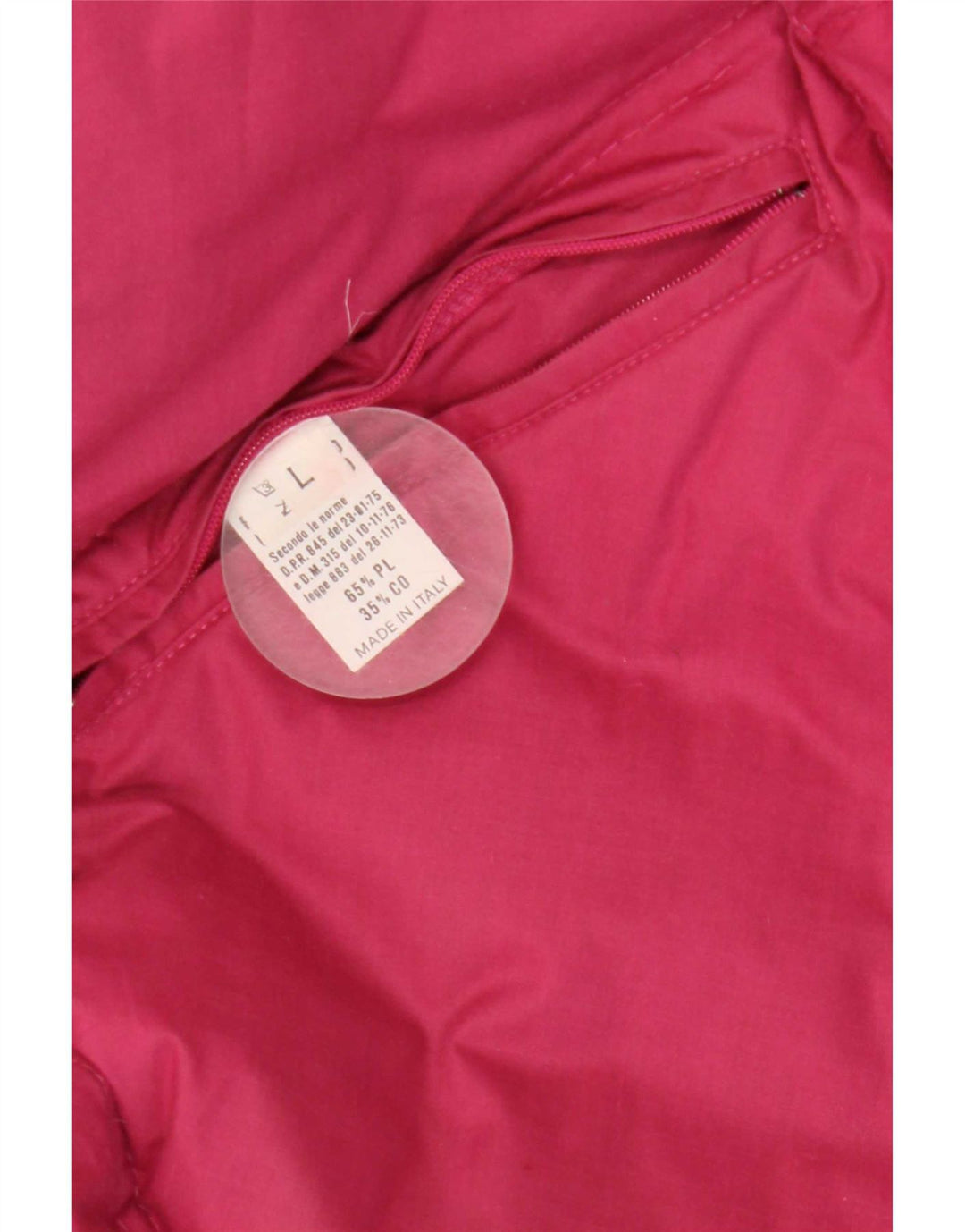 Giacca da sci reversibile imbottita vintage da uomo UK 40 grande poliestere rosa