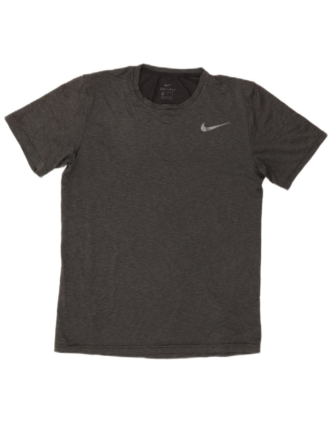 T-shirt Nike Dri Fit da uomo in poliestere chiazzato grigio medio