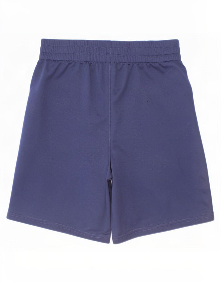 Pantaloncini sportivi grafici Adidas da ragazzo 10-11 anni medio poliestere blu navy