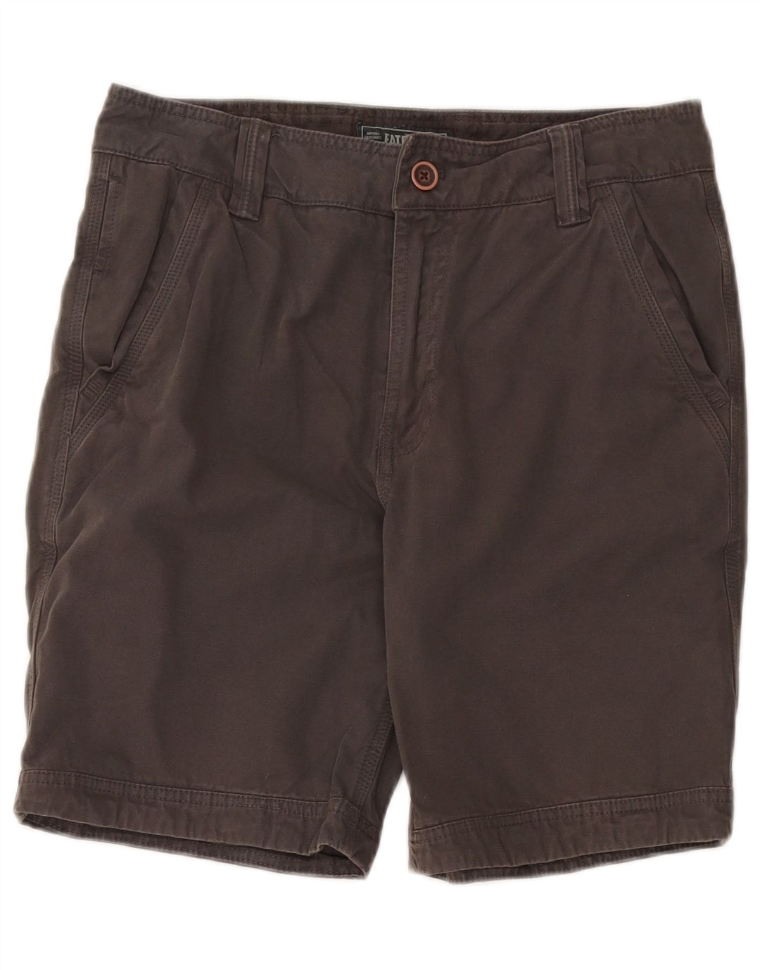 Pantaloncini chino da uomo Fat Face W30 cotone grigio medio
