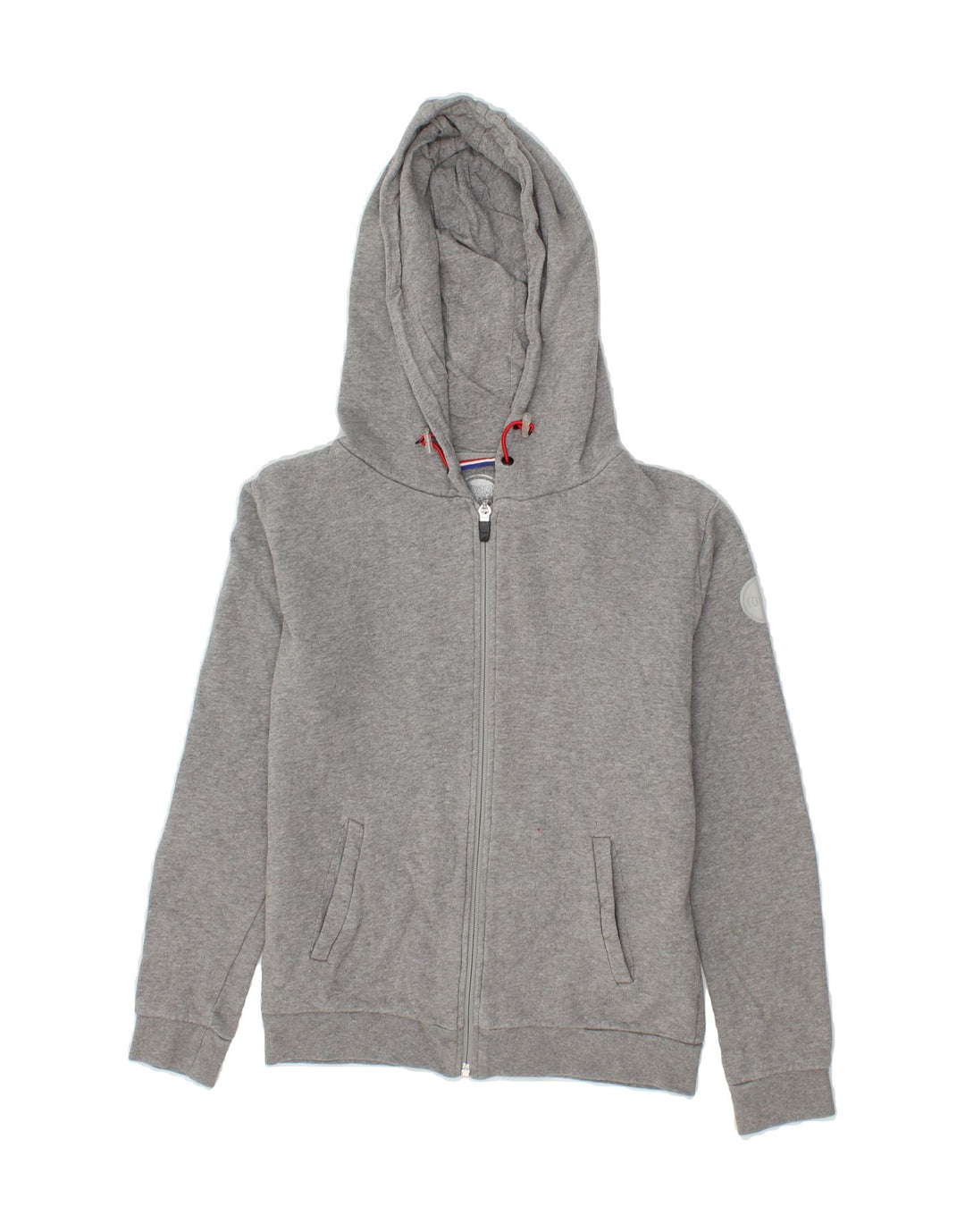 COLMAR Boys Zip Hoodie Sweater 11-12 Years Grey Cotton Vintage Colmar and Second-Hand Colmar from Messina Hembry 